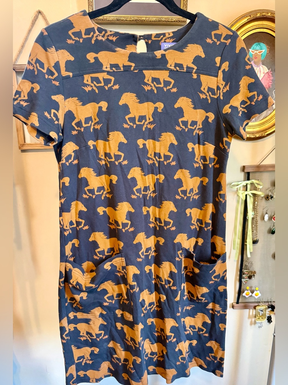Vivienne Tam Horse Print Dress